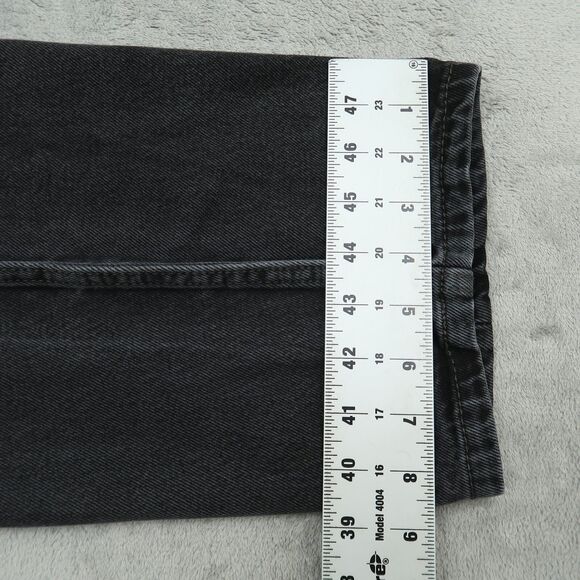 Levi's 505 Jeans Mens Size 40x32 Gray Regular Straight 100% Cotton Denim Fading - Picture 4 of 16